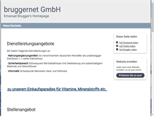 Tablet Screenshot of bruggernet.ch